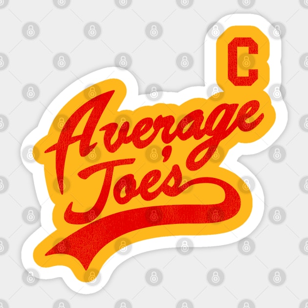 Average Joe's Dodgeball Captain Jersey Sticker by darklordpug